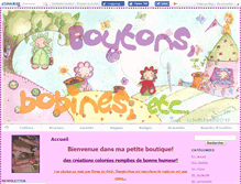 Tablet Screenshot of boutonsbobines.com